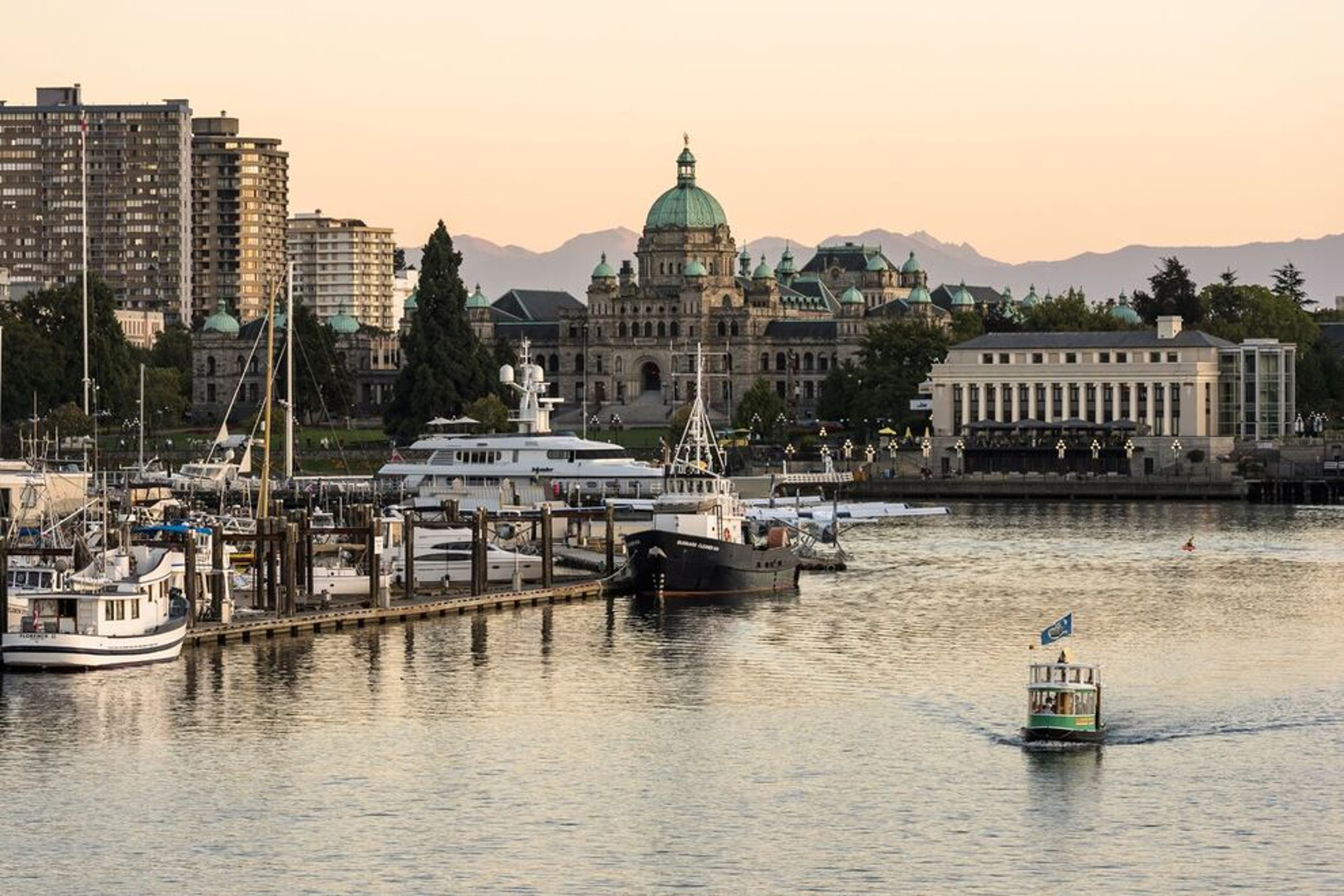 Picturesque Victoria is surrounded by water