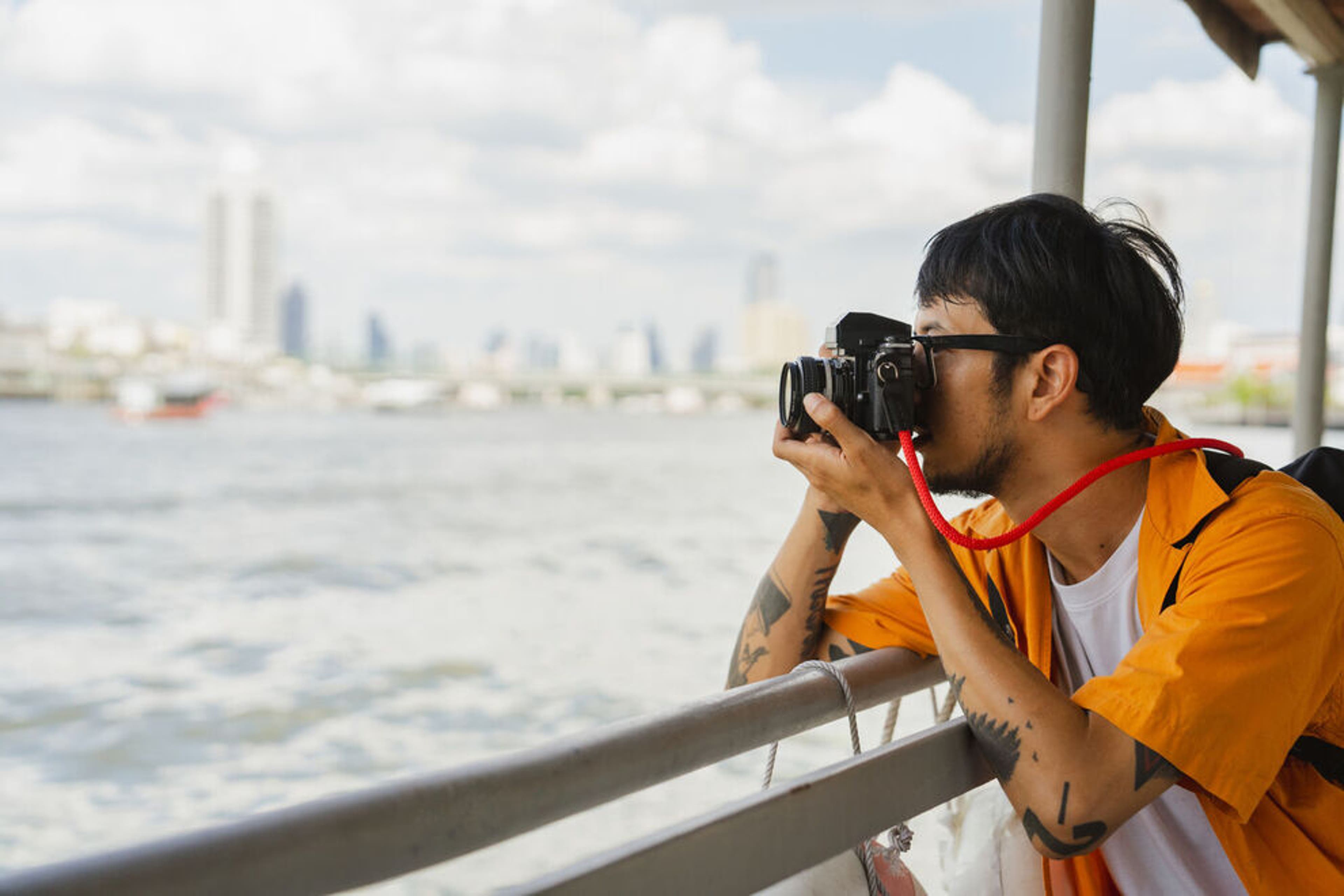 A  photographer captures the spirit of adventure while exploring scenic waters