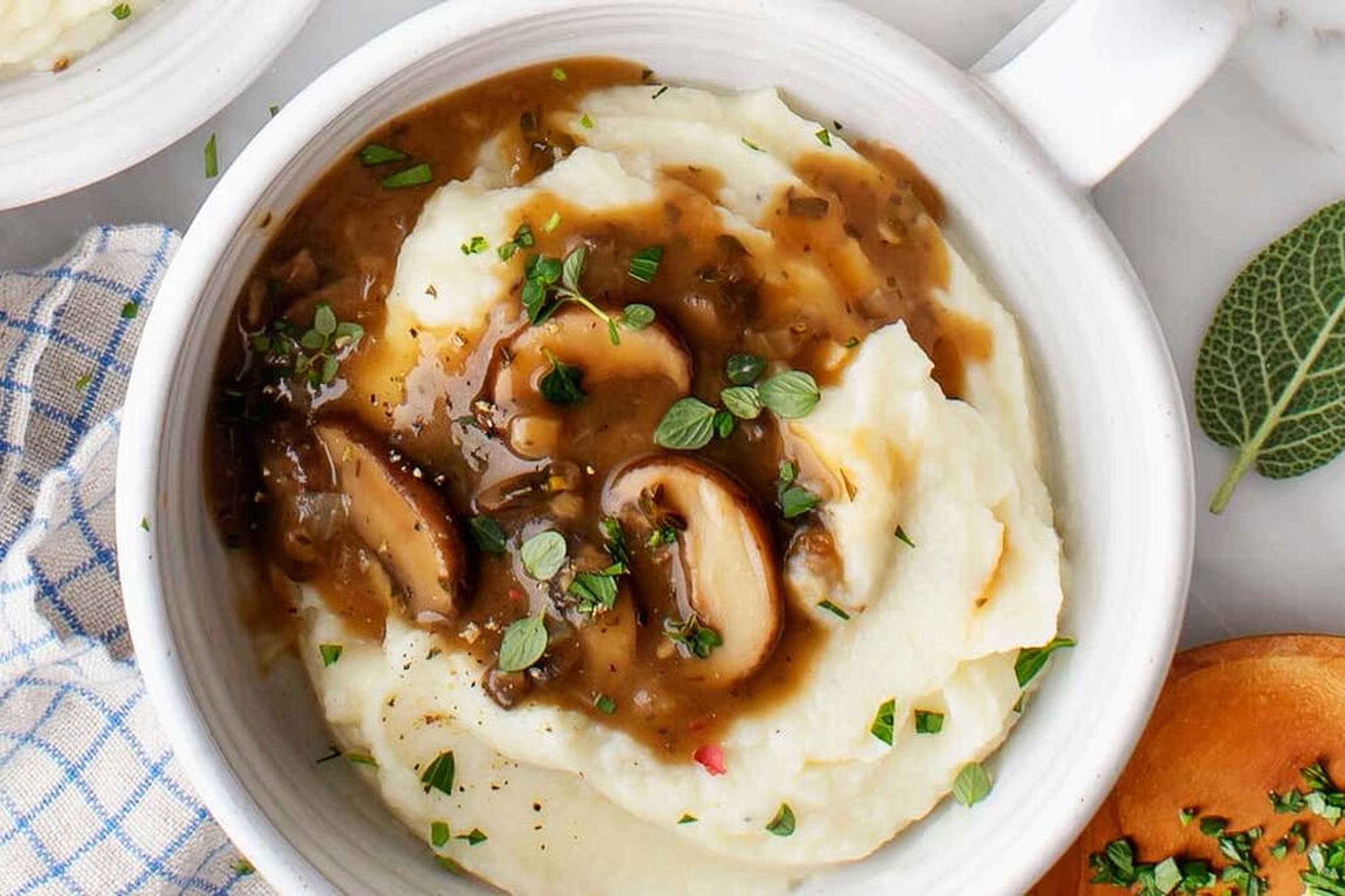 Mushroom gravy tastes so rich, you’ll drizzle it on everything