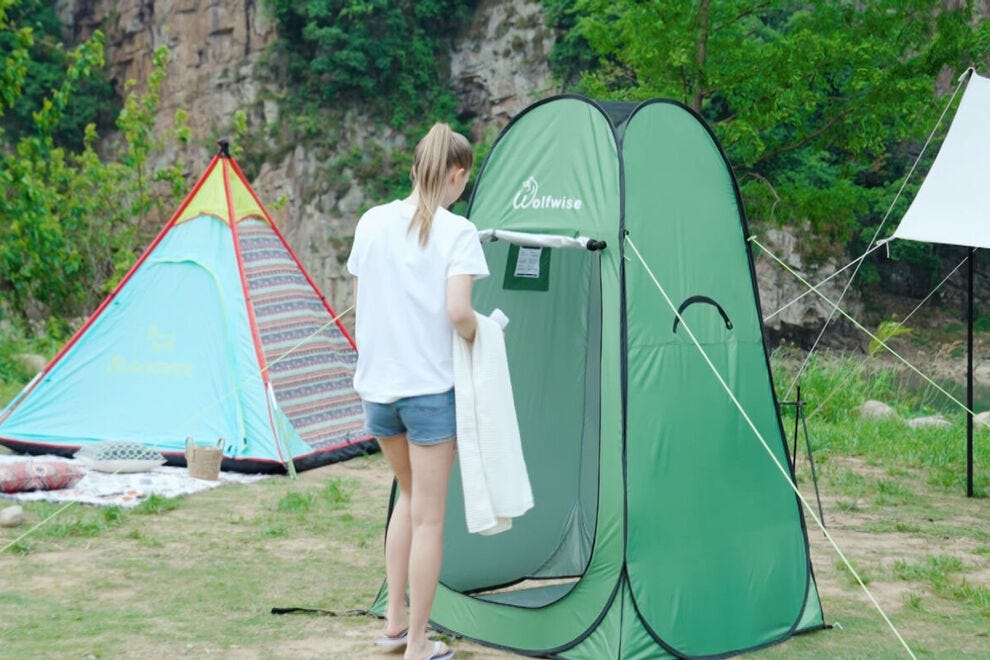 Pro campers rave about this 5-star portable shower tent for a “glamping” feel