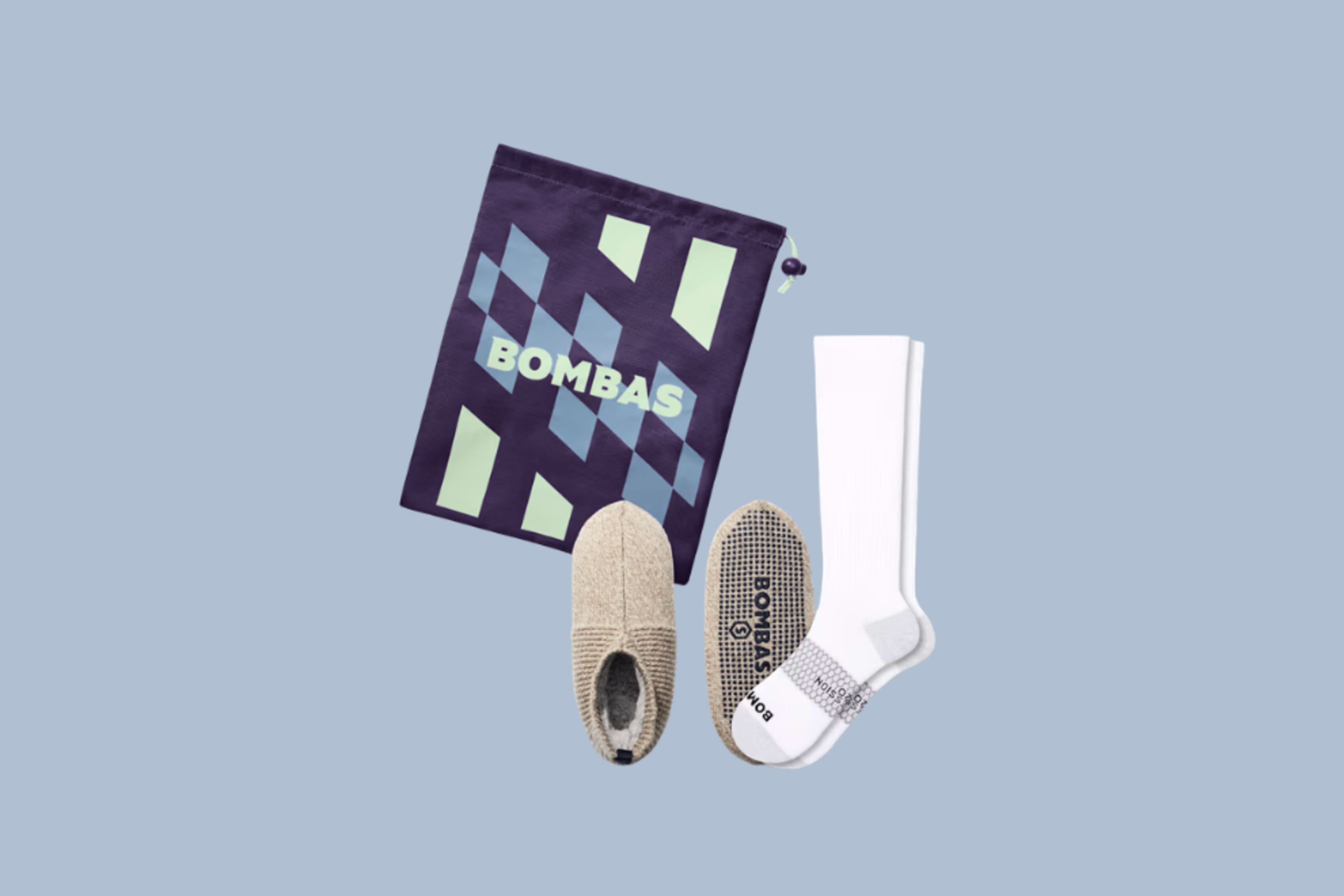 To keep blood circulation moving throughout any travel day, opt for these cozy compression socks from Bombas.