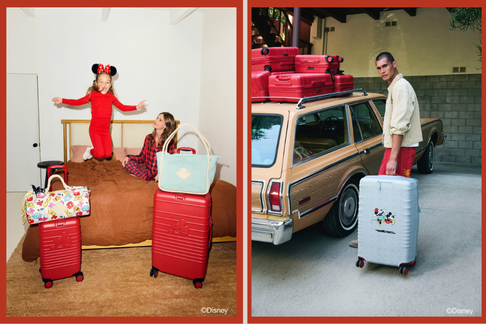 This new Disney x Béis luggage has me planning a Disney vacation ASAP